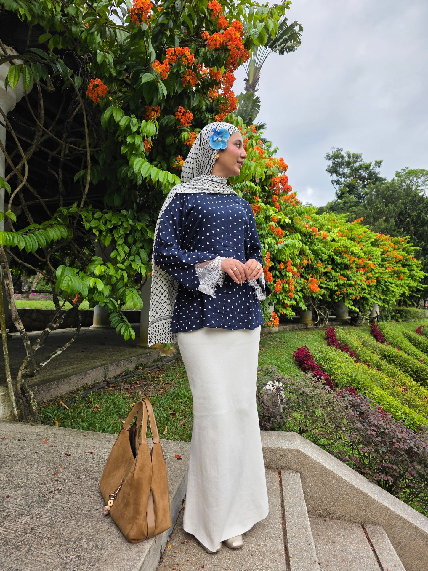 Polka Dot Top — Blue