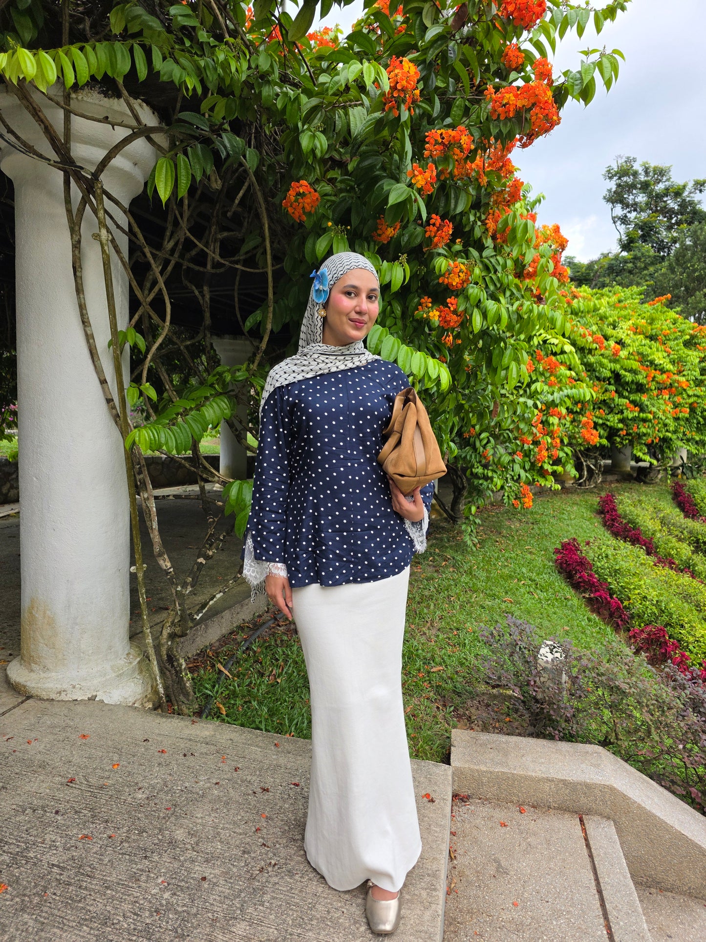 Polka Dot Top — Blue