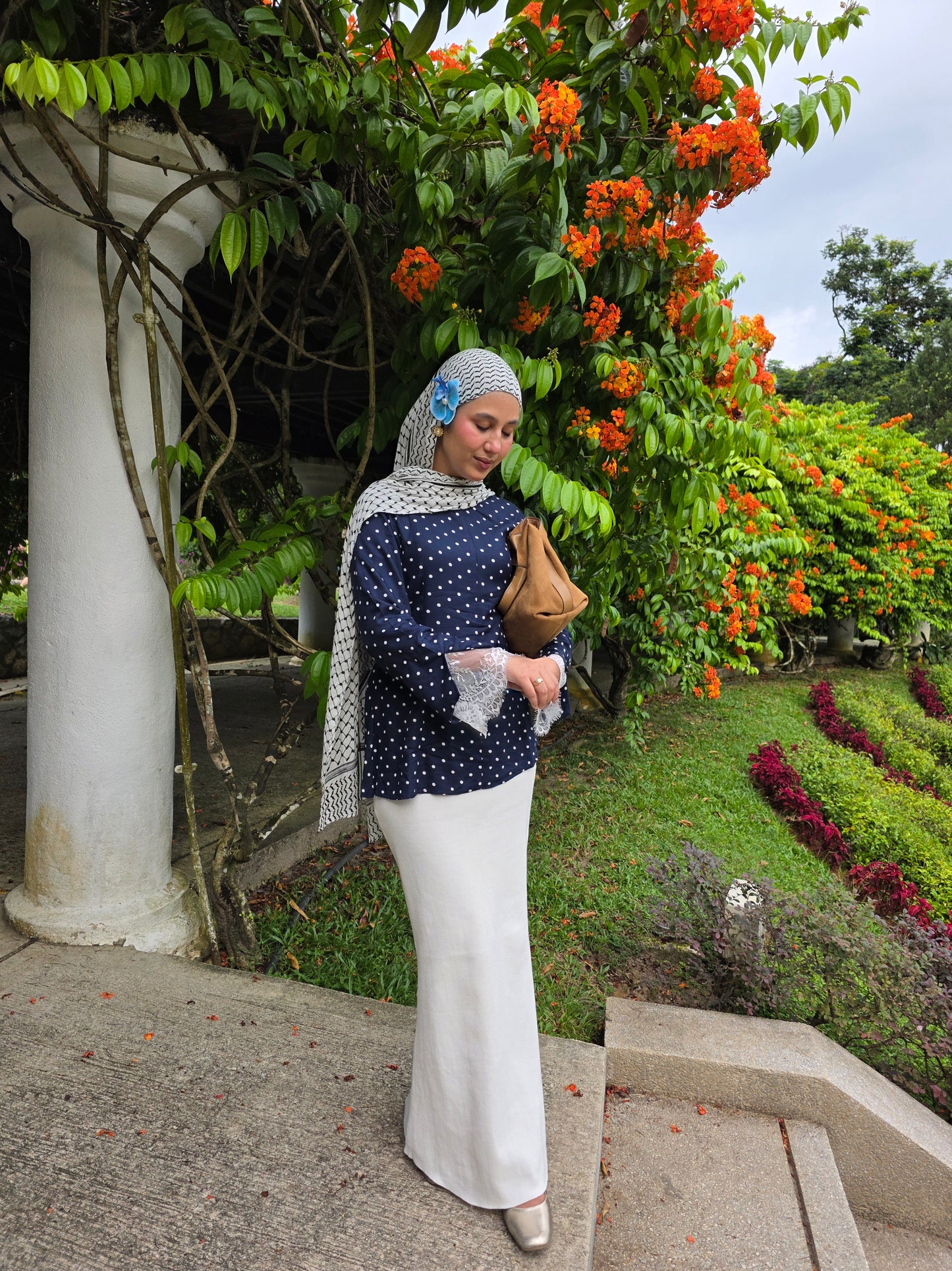 Polka Dot Top — Blue