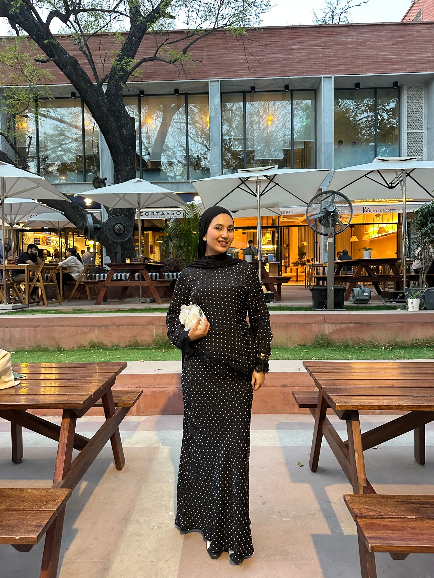 Polka Dot Top — Black