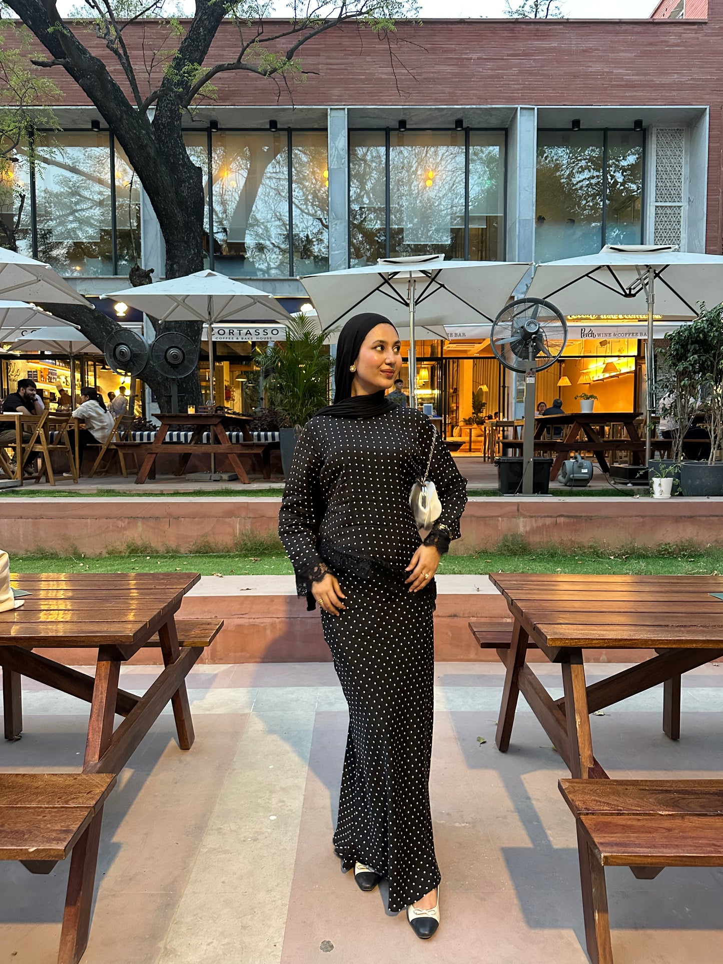 Polka Dot Top — Black