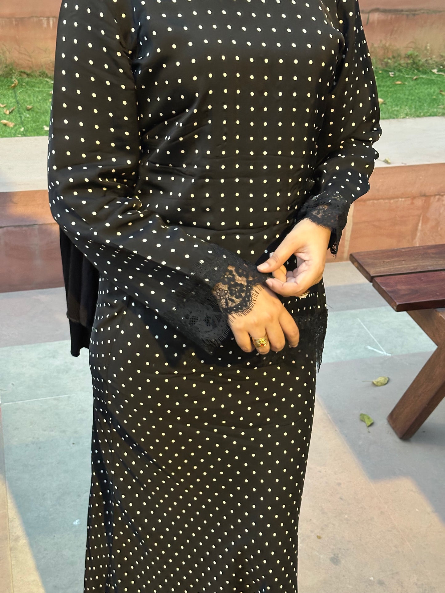 Polka Dot Top — Black