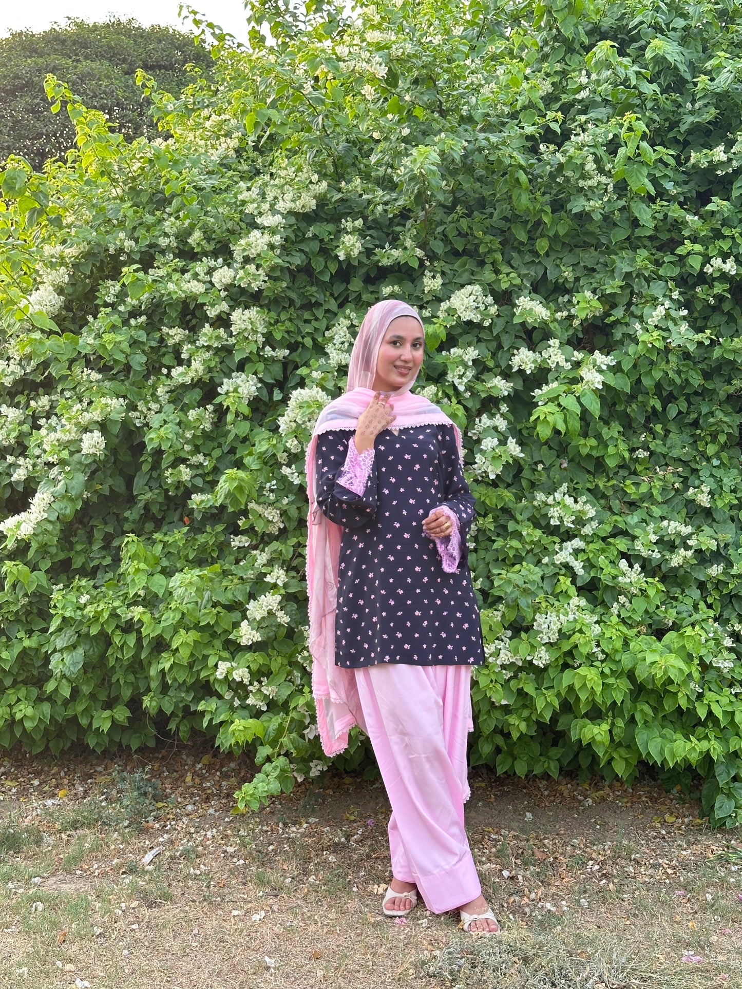 Dark Blue & Pink 3 PC Set