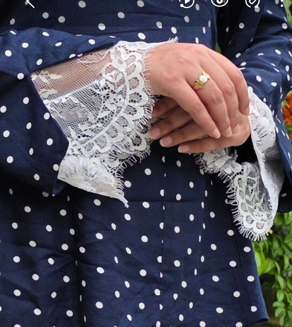 Polka Dot Top — Blue